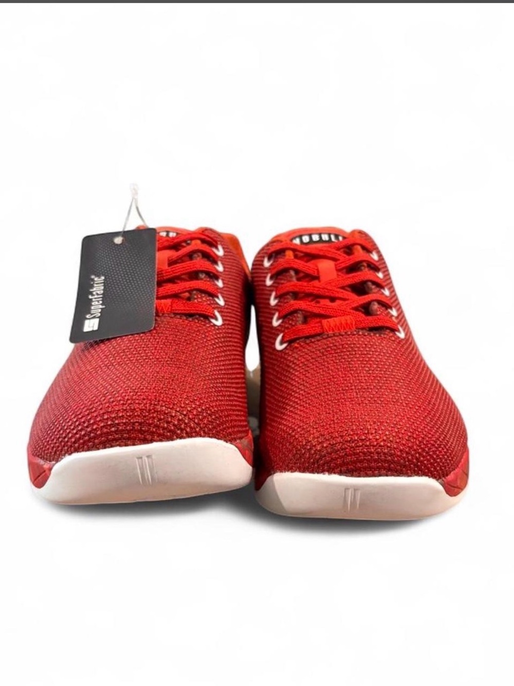 NOBULL Superfabric Fire Heather Red Knit Cross-Training Cross Fit Gym Shoes - Picture 3 of 6